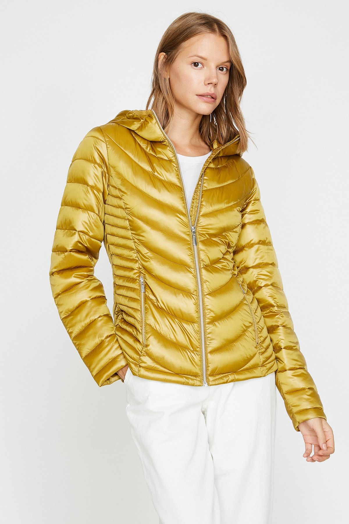 Koton Winterjacke Gelb Puffer Fast ausverkauft