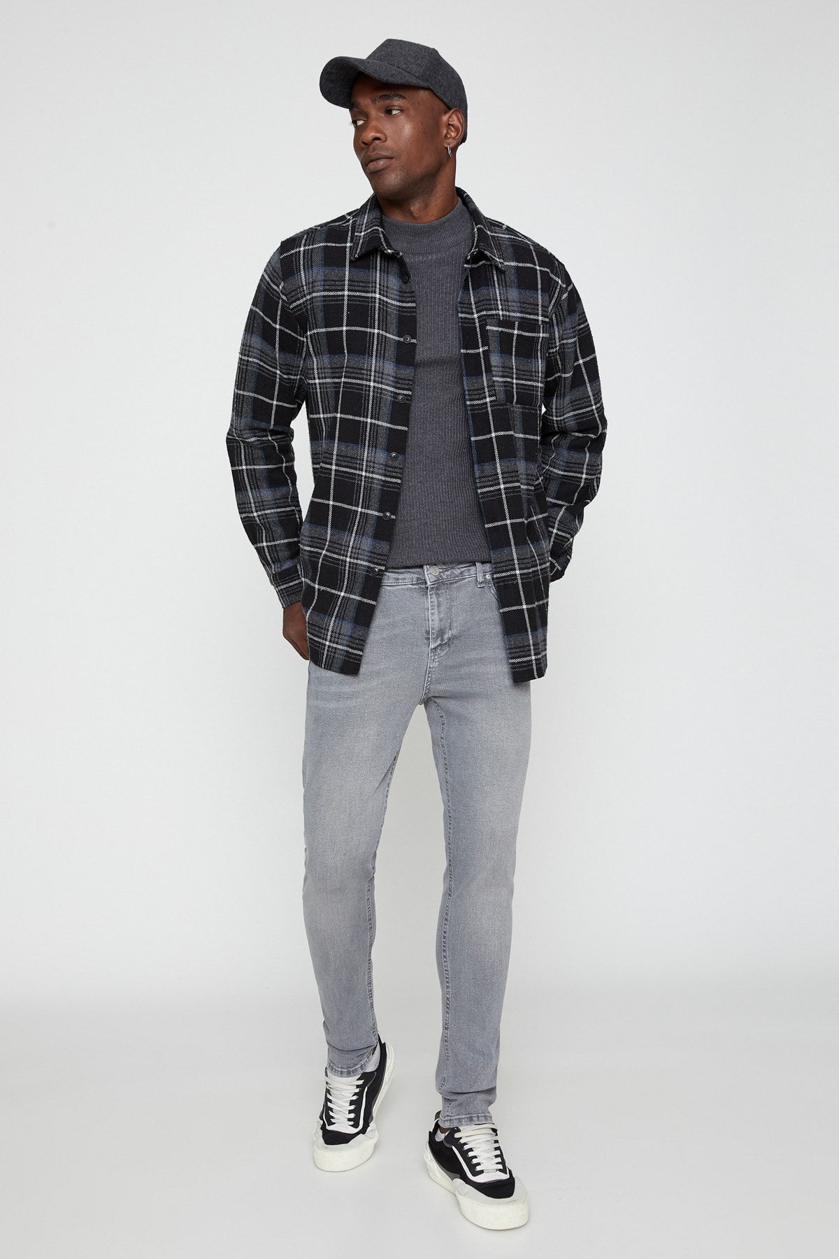 Koton Erkek Gri Jeans 3WAM40118ND