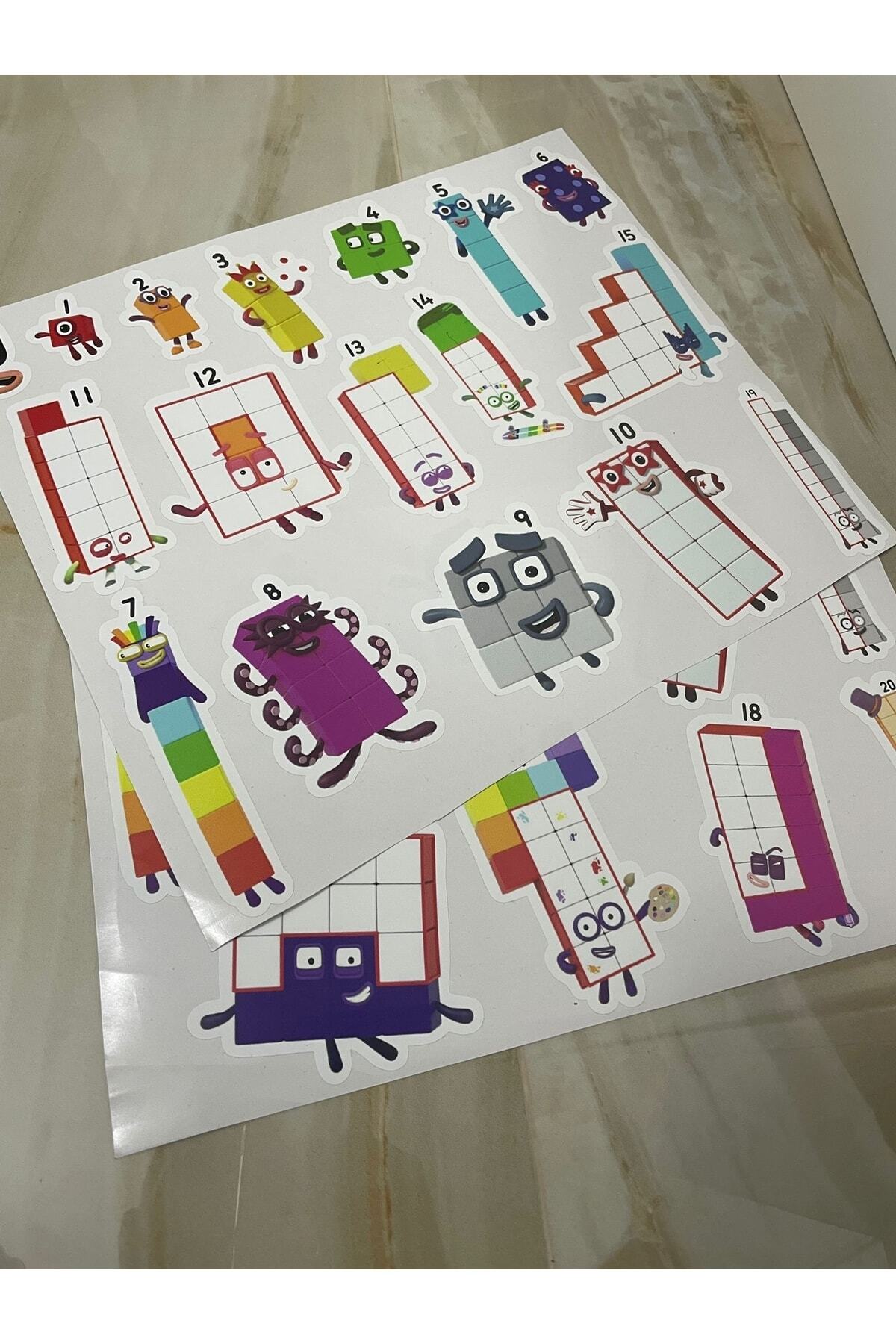 Gazi Kırtasiye Numberblocks 100 Parça Geçmeli Matematik Küpleri - Snapcubes / 0-10 Stickers Ve 0-20 Maskot Stickers fotoğrafı 7 (önizleme)
