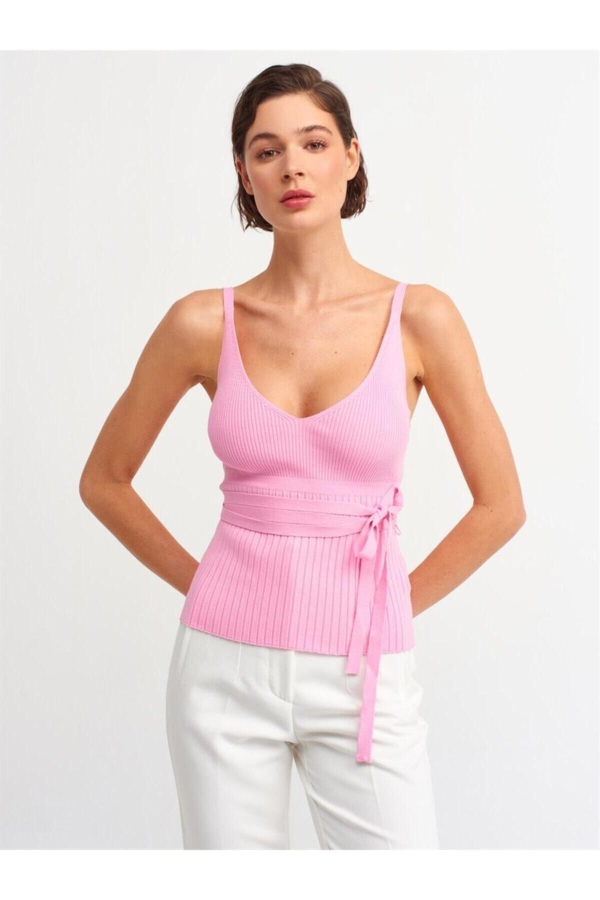 Dilvin Bluse Rosa Regular Fit