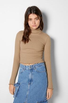 Bershka Dik Yaka Kazak