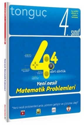 Tonguç Akademi 4. Sınıf Dört Dörtlük Yeni Nesil Matematik Problemleri alokitabevi-9786257894562