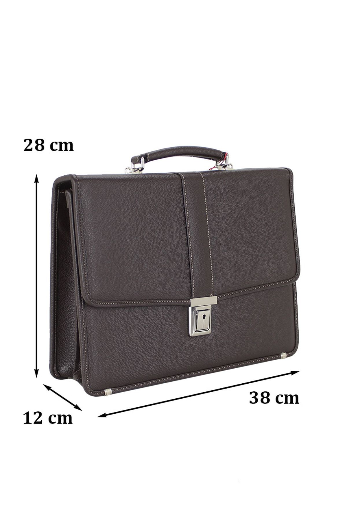 Case Club-Medium Size Briefcase A4 Paper Compatible Lock Mechanism With Shoulder Strap 2