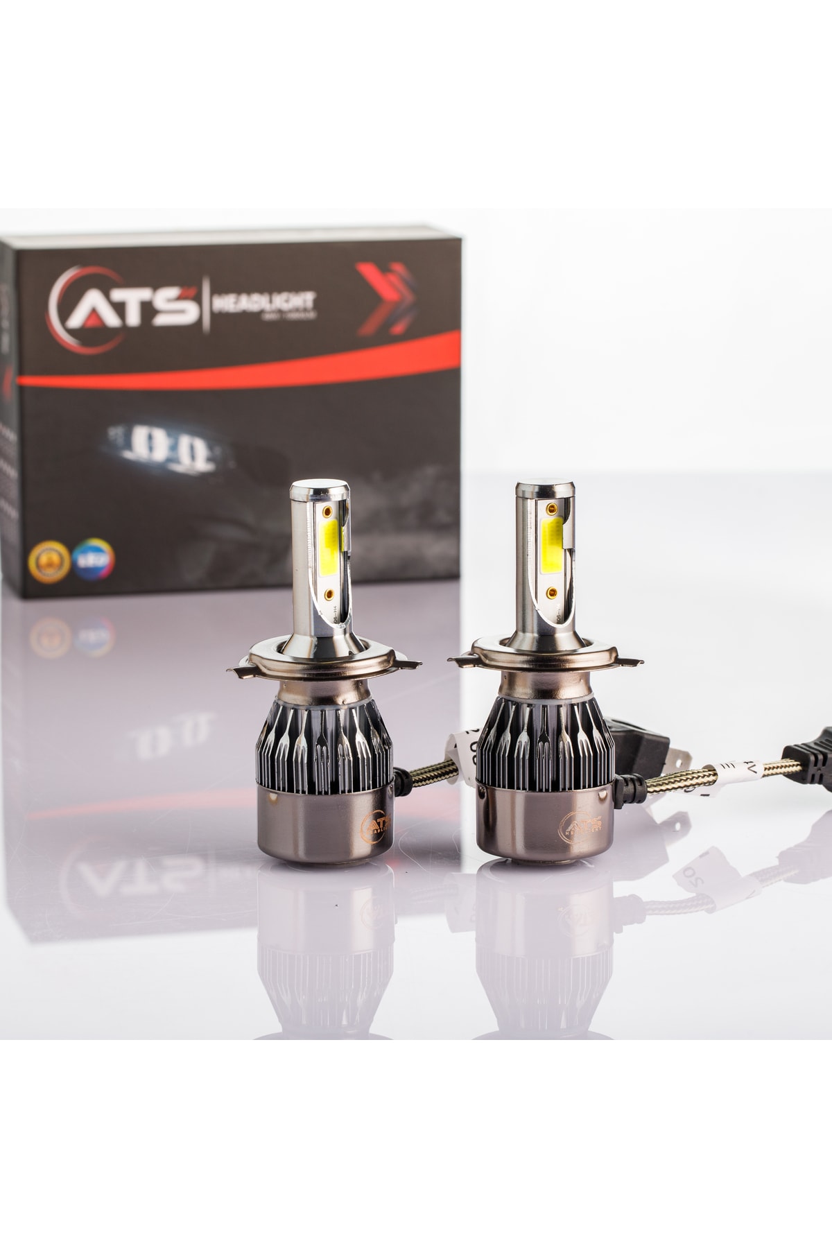 ats headlight Ats Headlıght H4 Led Xenon Şimşek Etkili Arıza Yakmaz 48w ...