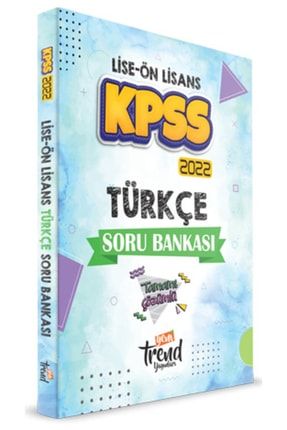 2022 Kpss Lise & Önlisans : Türkçe Soru Bankası 9786257703499