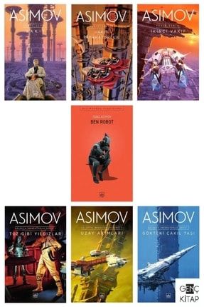 Asımov 7 Kitap Set Vakıf Galaktik Imparatorluk Ben Robot Isaac Asımov / SET40