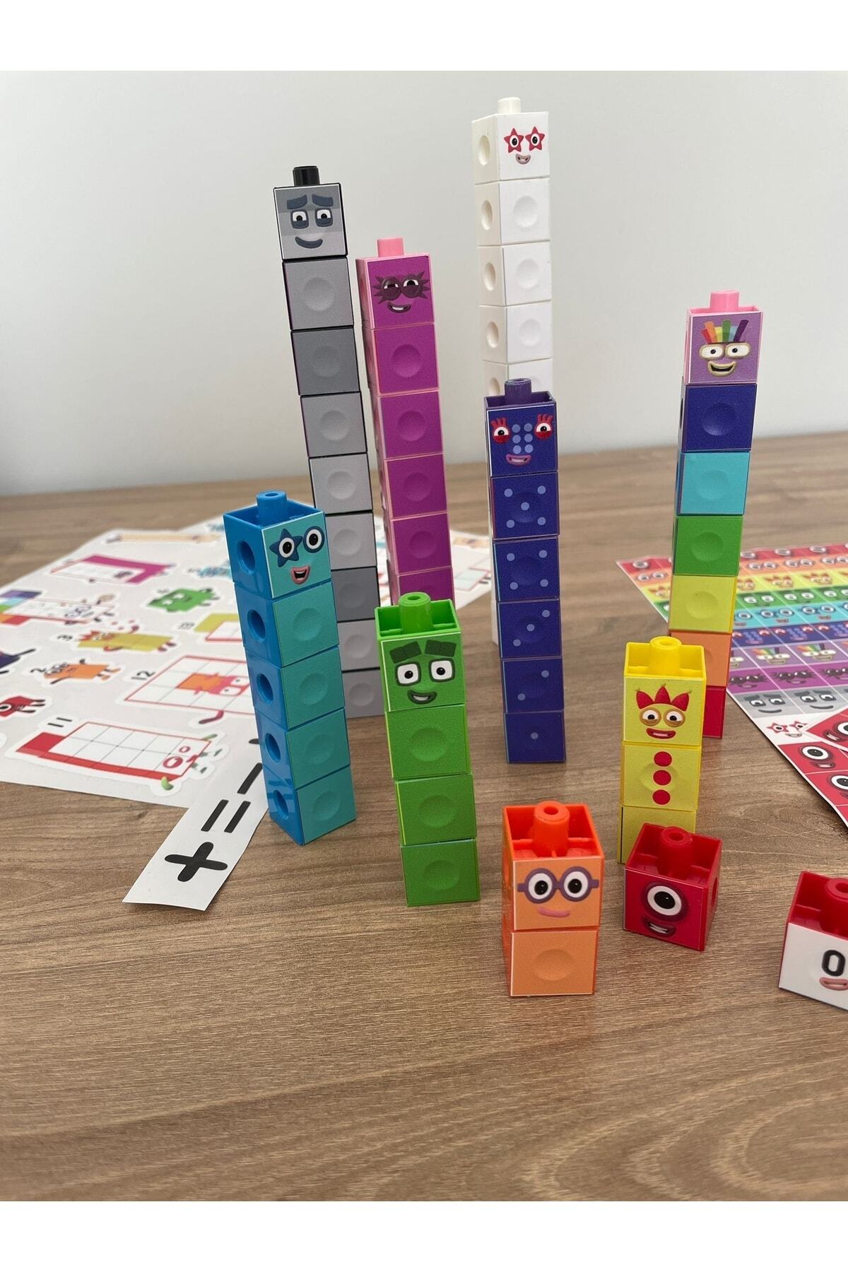 Gazi Kırtasiye Numberblocks 100 Parça Geçmeli Matematik Küpleri - Snapcubes / 0-10 Stickers Ve 0-20 Maskot Stickers fotoğrafı 5 (önizleme)
