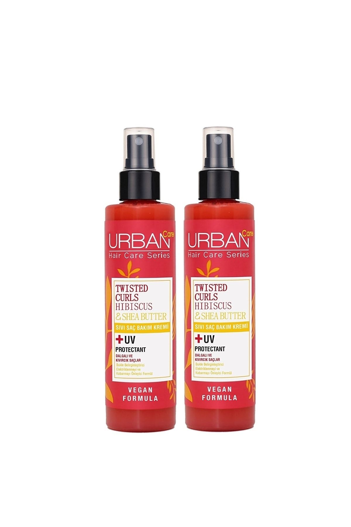 Urban Care کرم مایع مراقبت از موی تویست شده با هیبیسکوس و روغن شی باتر 2x200 میلی لیتر