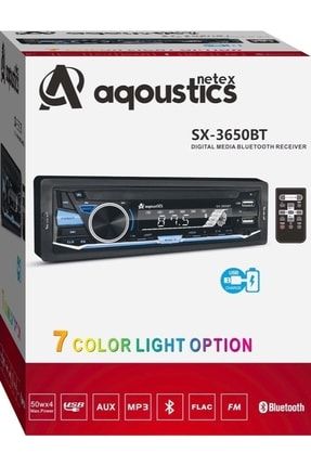 Aqoustics Sx-3650bt Sd/usb Bluetooth 7 Renk Değiştirme Özelliği SX-3600 TEYP MP5