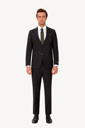 Erkek Siyah Regular Fit Takım Elbise M101311M084_101