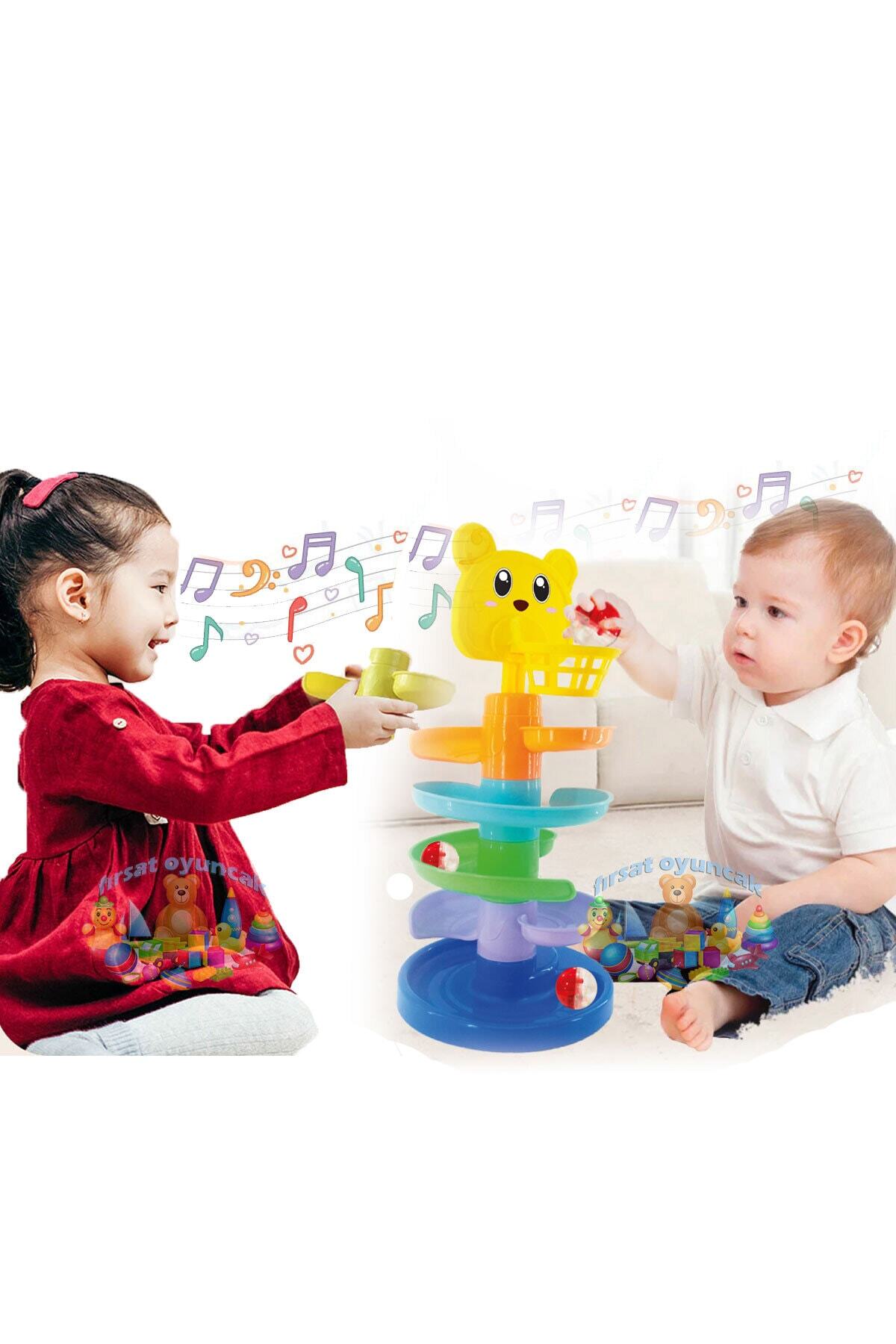 برج بازی حیوانات بامزه با سرسره را پیدا کنید