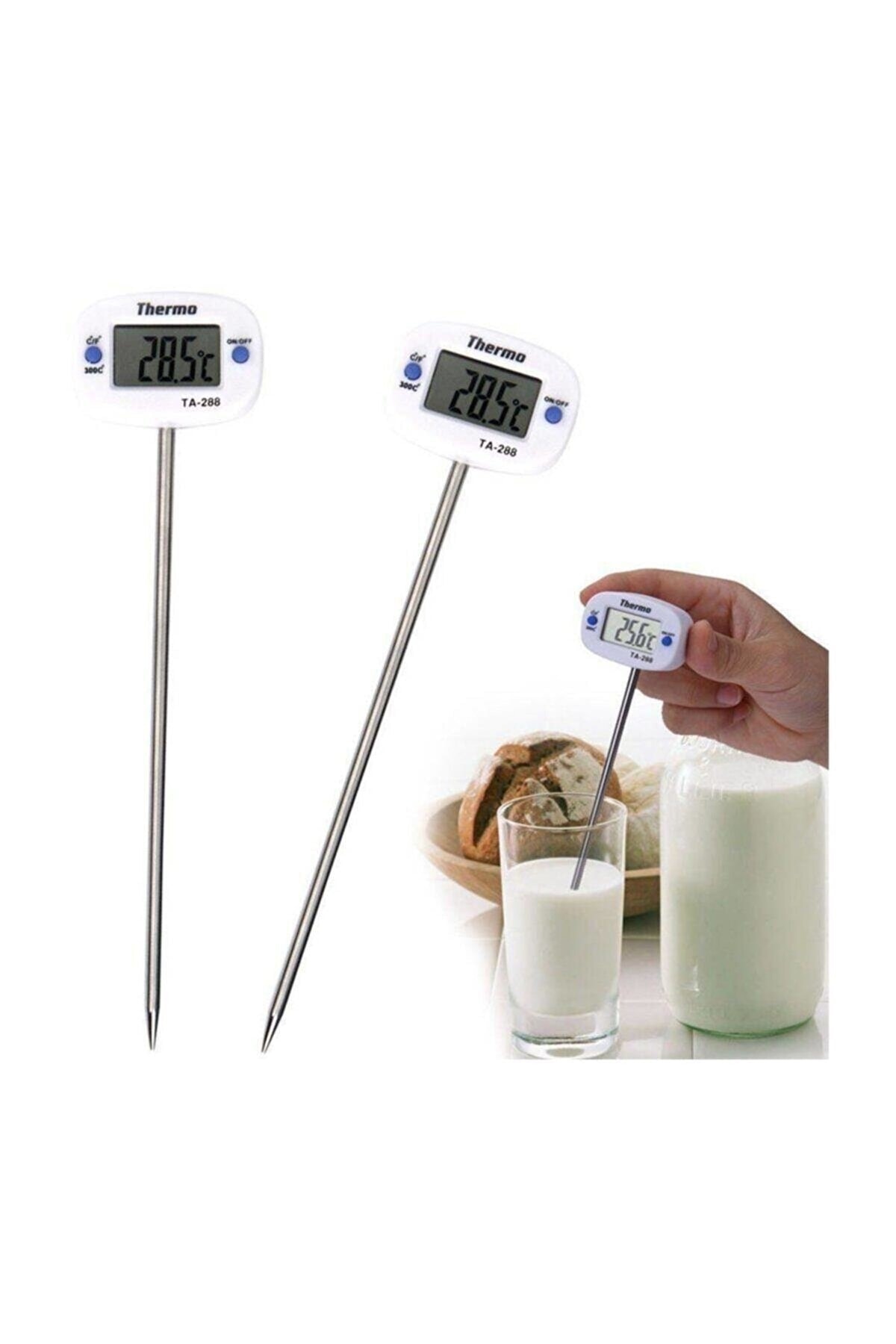 Thermo Ta-288 Saplamalı Yemek Termometresi Oynar Başlık Dijital Gıda Termometresi Sıcaklık Ölçer