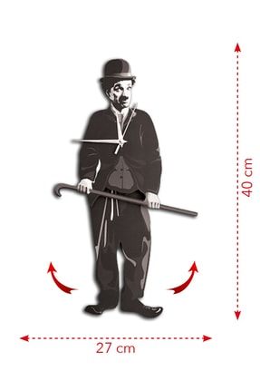 Charlie Chaplin Dekoratif Sallanır Sarkaçlı Duvar Saati 3002020103