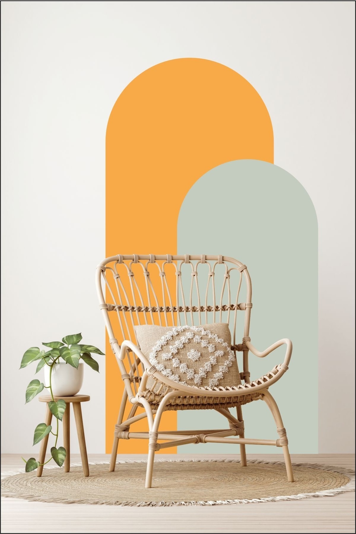 Bohemian Blocks 2-Piece Wall Sticker