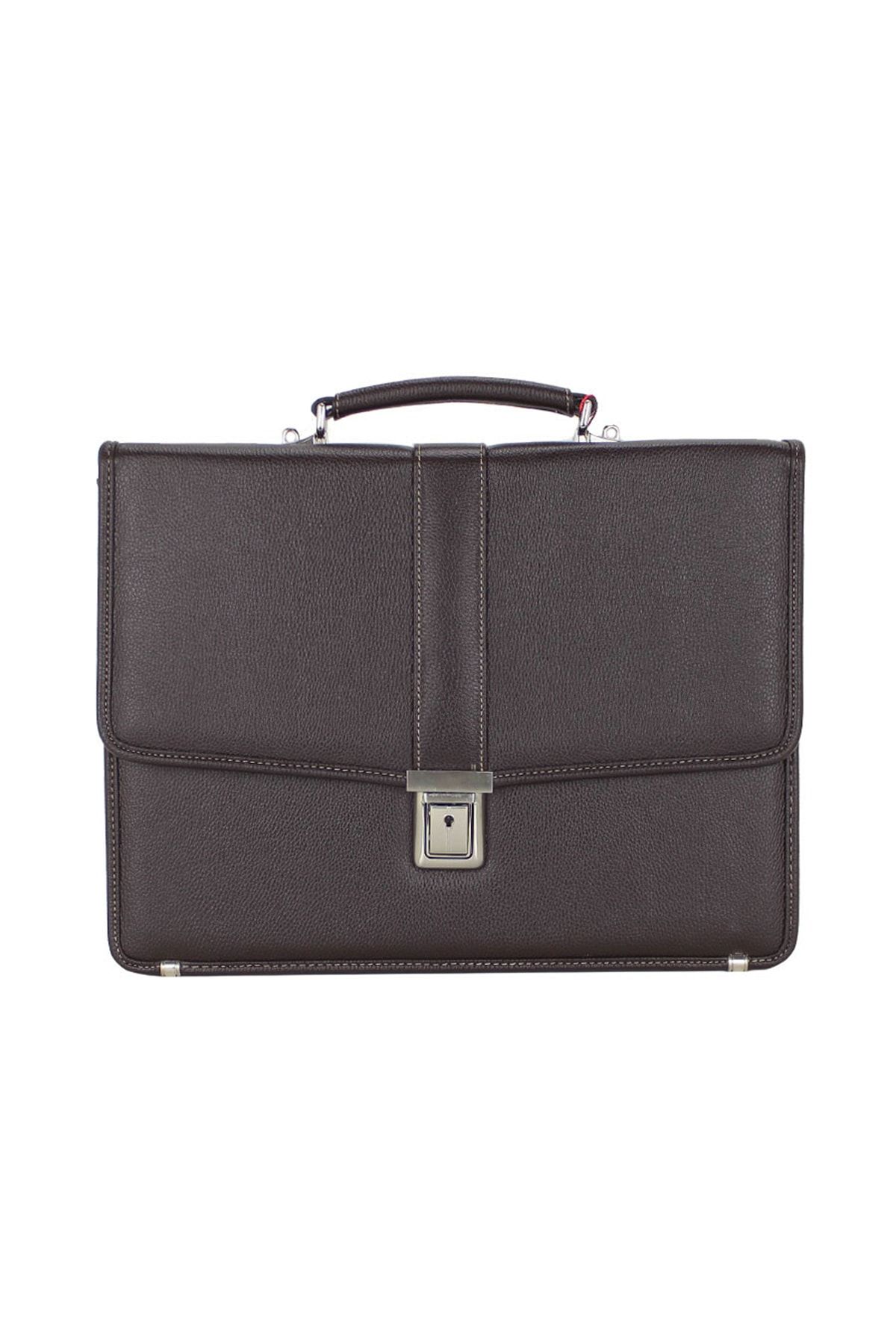 Case Club-Medium Size Briefcase A4 Paper Compatible Lock Mechanism With Shoulder Strap 1