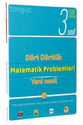 Tonguç 3. Sınıf Dört Dörtlük Matematik Problemleri 9786254220999