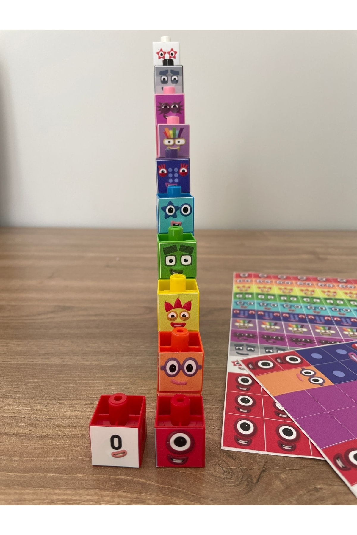 Gazi Kırtasiye Numberblocks 100 Parça Geçmeli Matematik Küpleri - Snapcubes / 0-10 Stickers Ve 0-20 Maskot Stickers fotoğrafı 2 (önizleme)