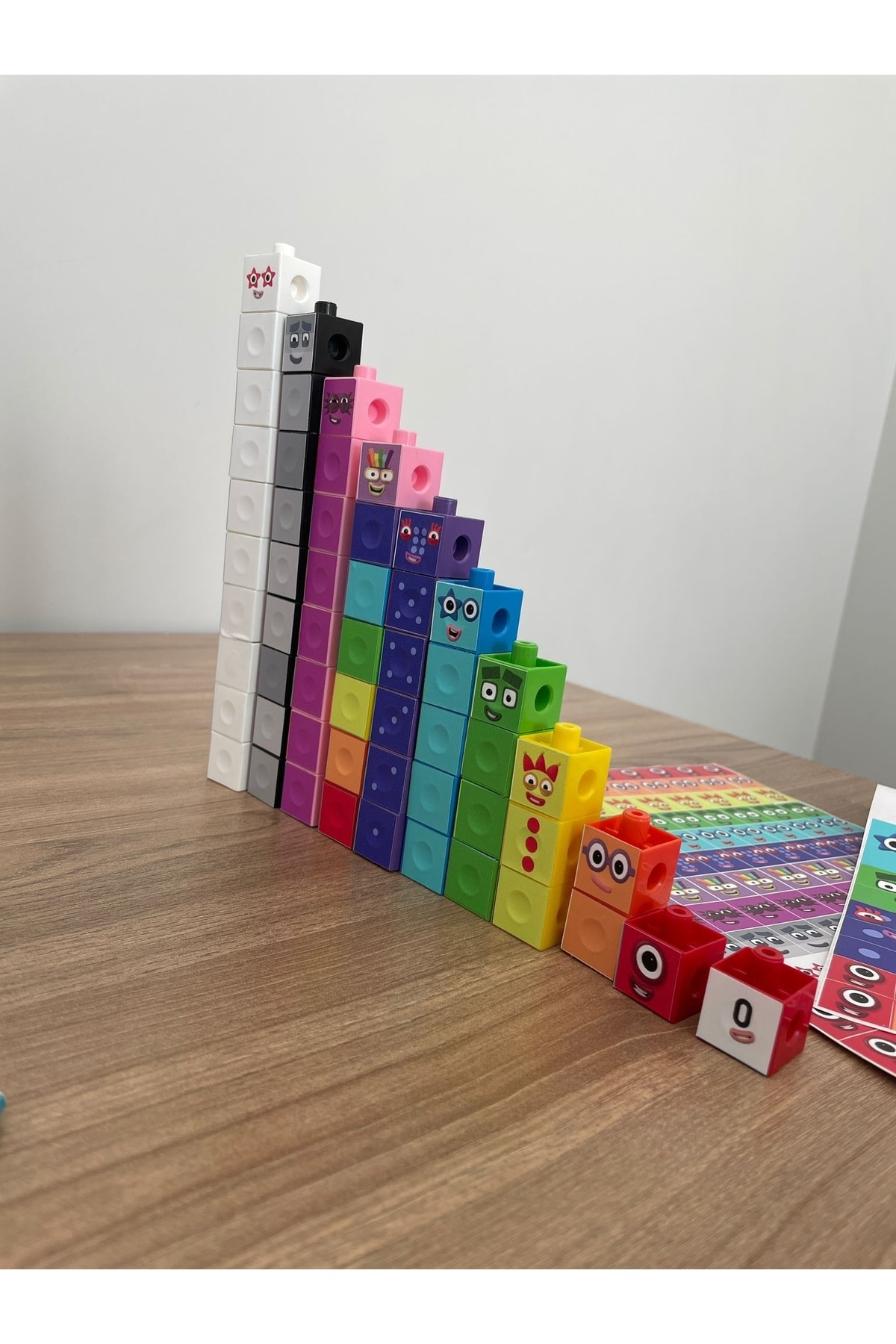 Gazi Kırtasiye Numberblocks 100 Parça Geçmeli Matematik Küpleri - Snapcubes / 0-10 Stickers Ve 0-20 Maskot Stickers fotoğrafı 3 (önizleme)