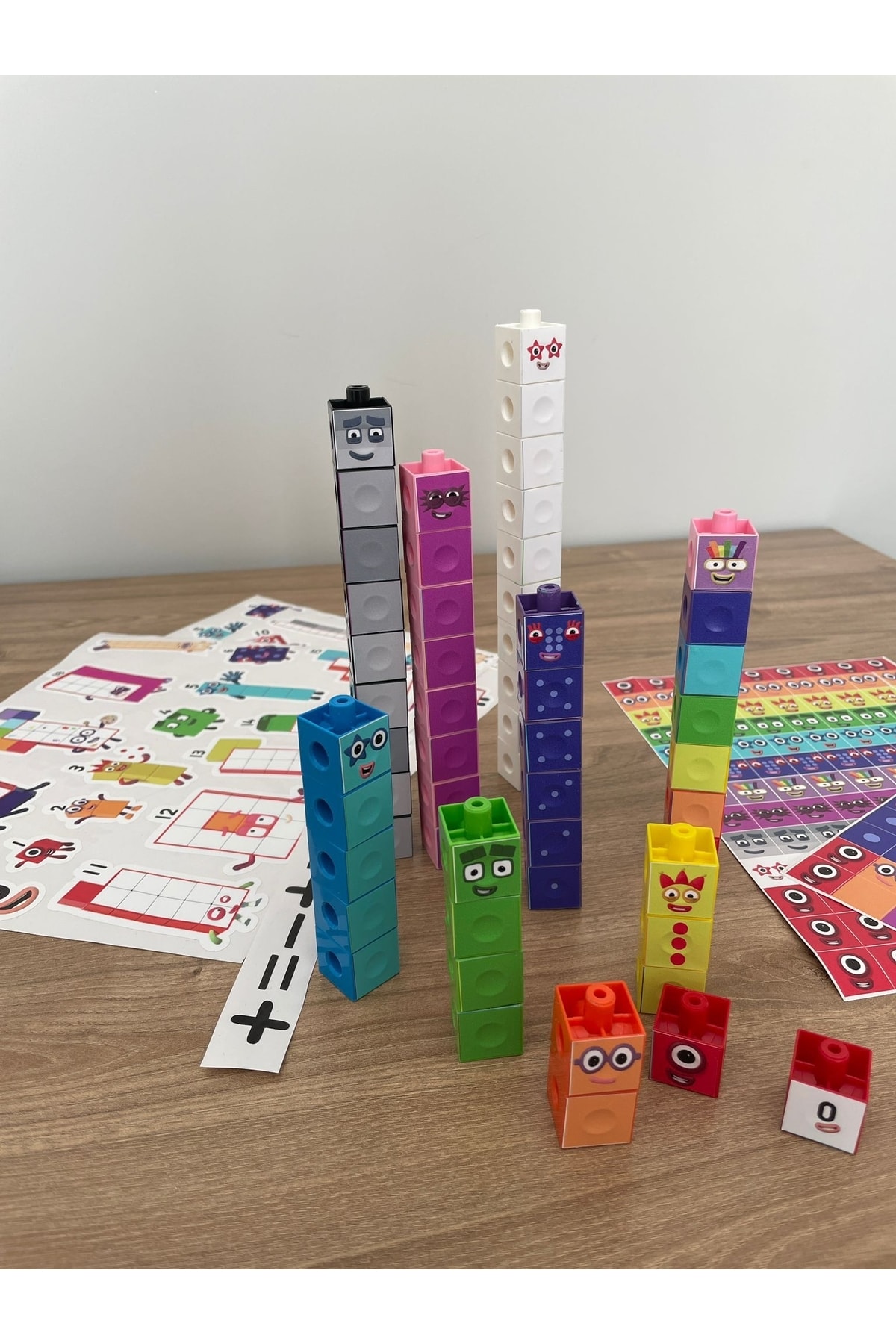 Gazi Kırtasiye Numberblocks 100 Parça Geçmeli Matematik Küpleri - Snapcubes / 0-10 Stickers Ve 0-20 Maskot Stickers fotoğrafı 4 (önizleme)