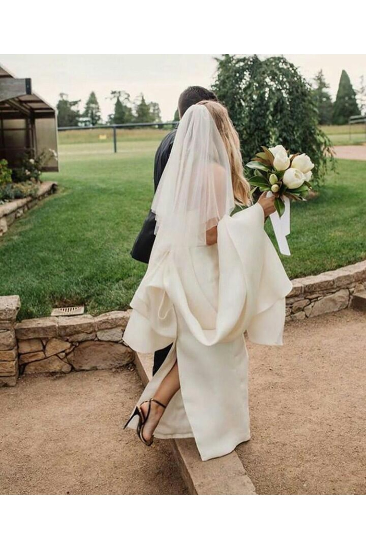 Sade Çift Kat Tül Duvak - Gelin Gelinlik Için, Nikah, Duvağı,tül, Kırık Beyaz