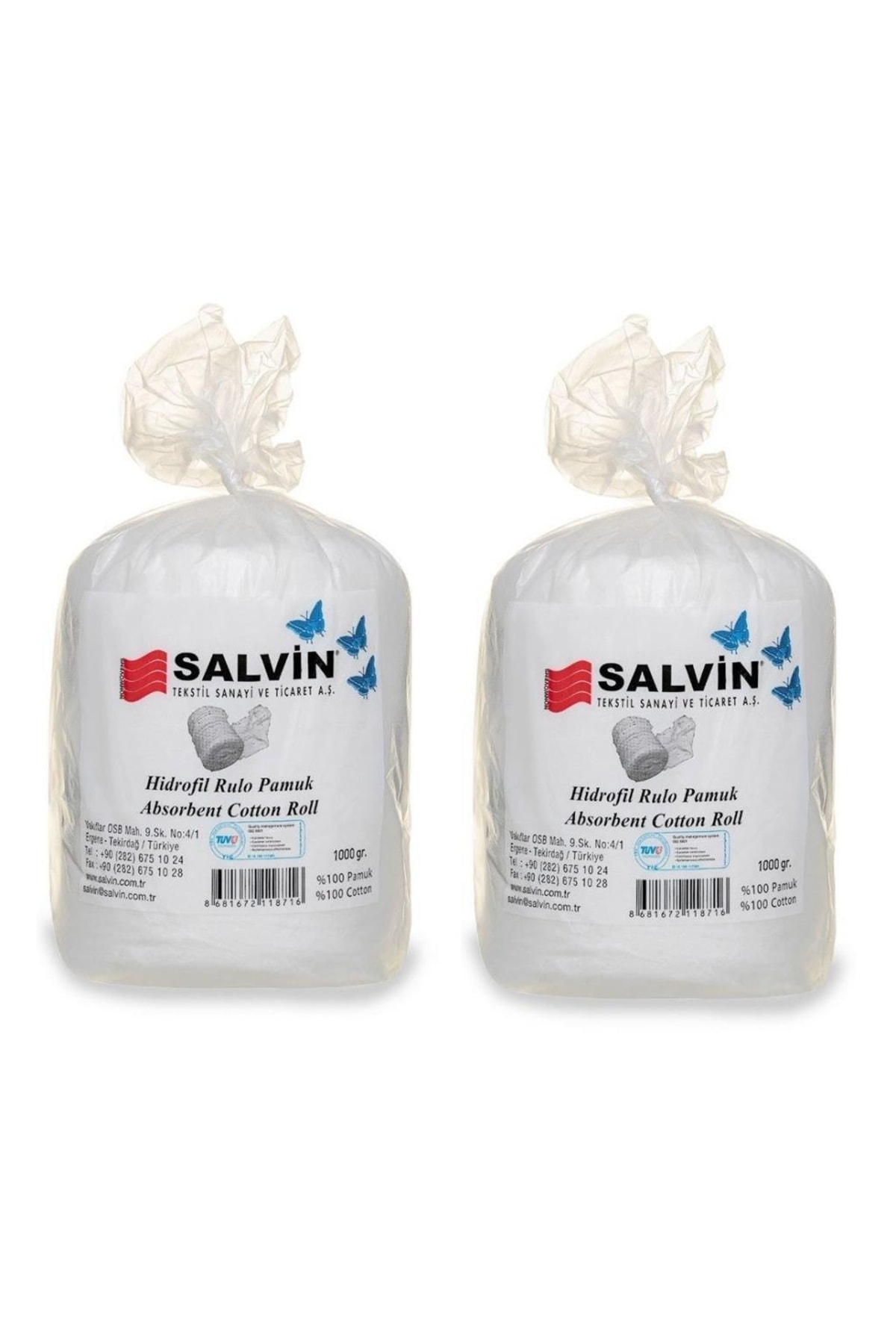 salvin Hidrofil Rulo Pamuk 1 Kg 1000 Gr 2 Adet - Fiyatı, Yorumları