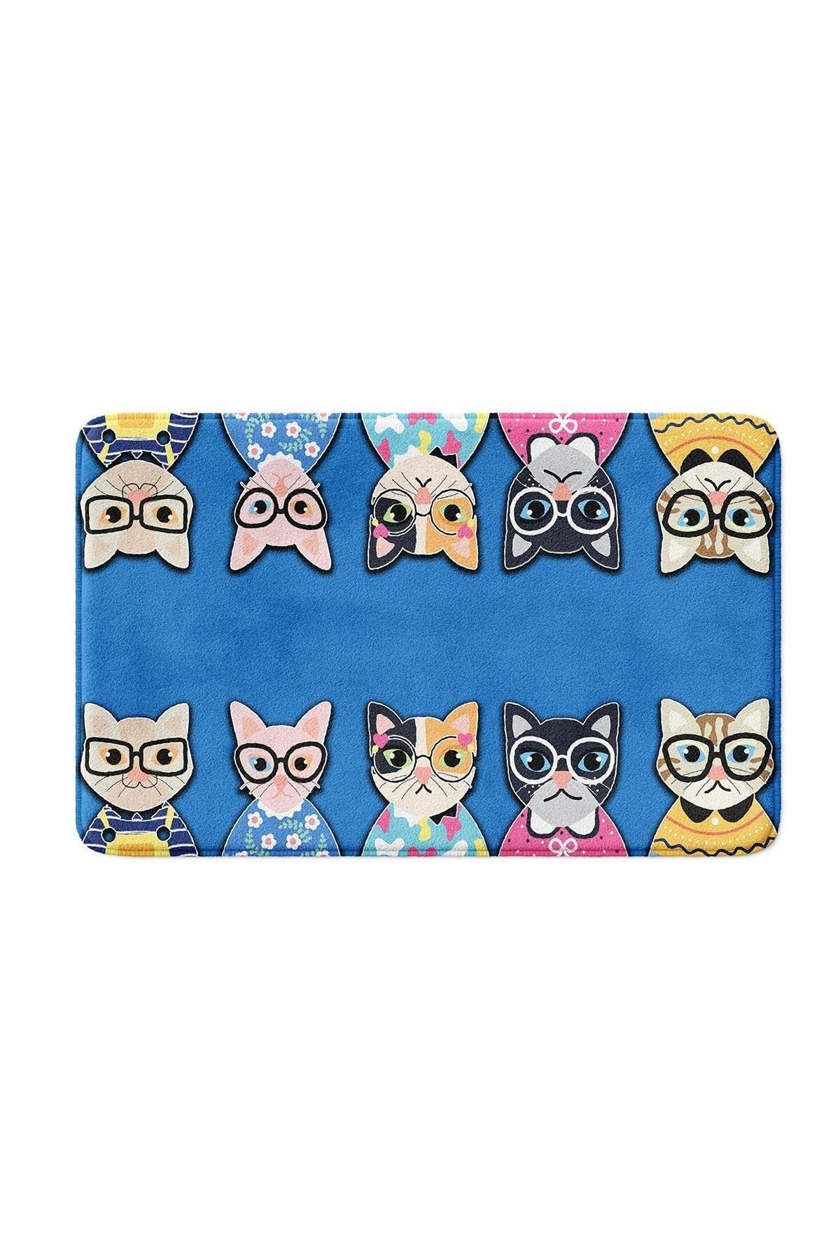Cute Design Microfiber Bath Mat, Non-Slip Base, Machine Washable (40x60)