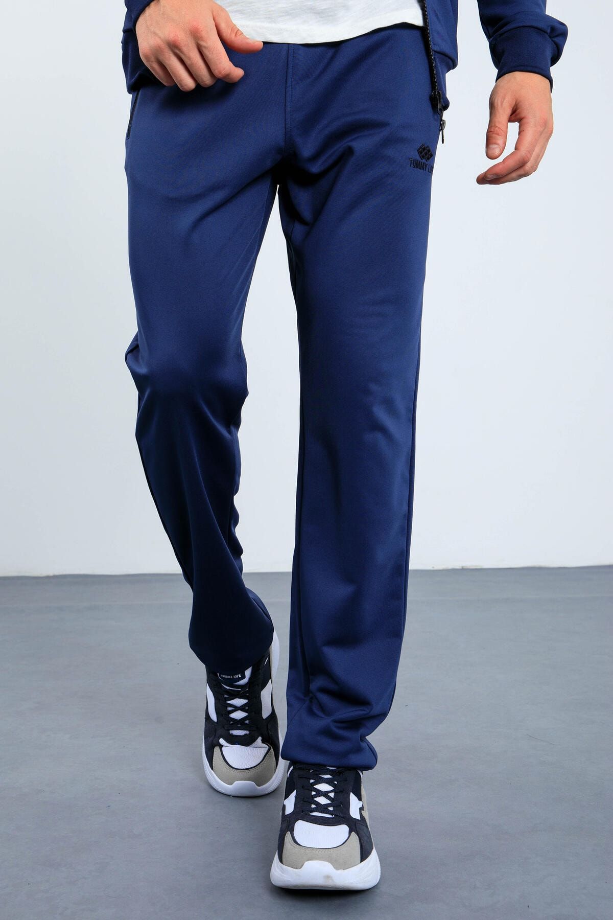 Tommy Life Indigo Men s Stand Up Collar Zippered Standard Fit