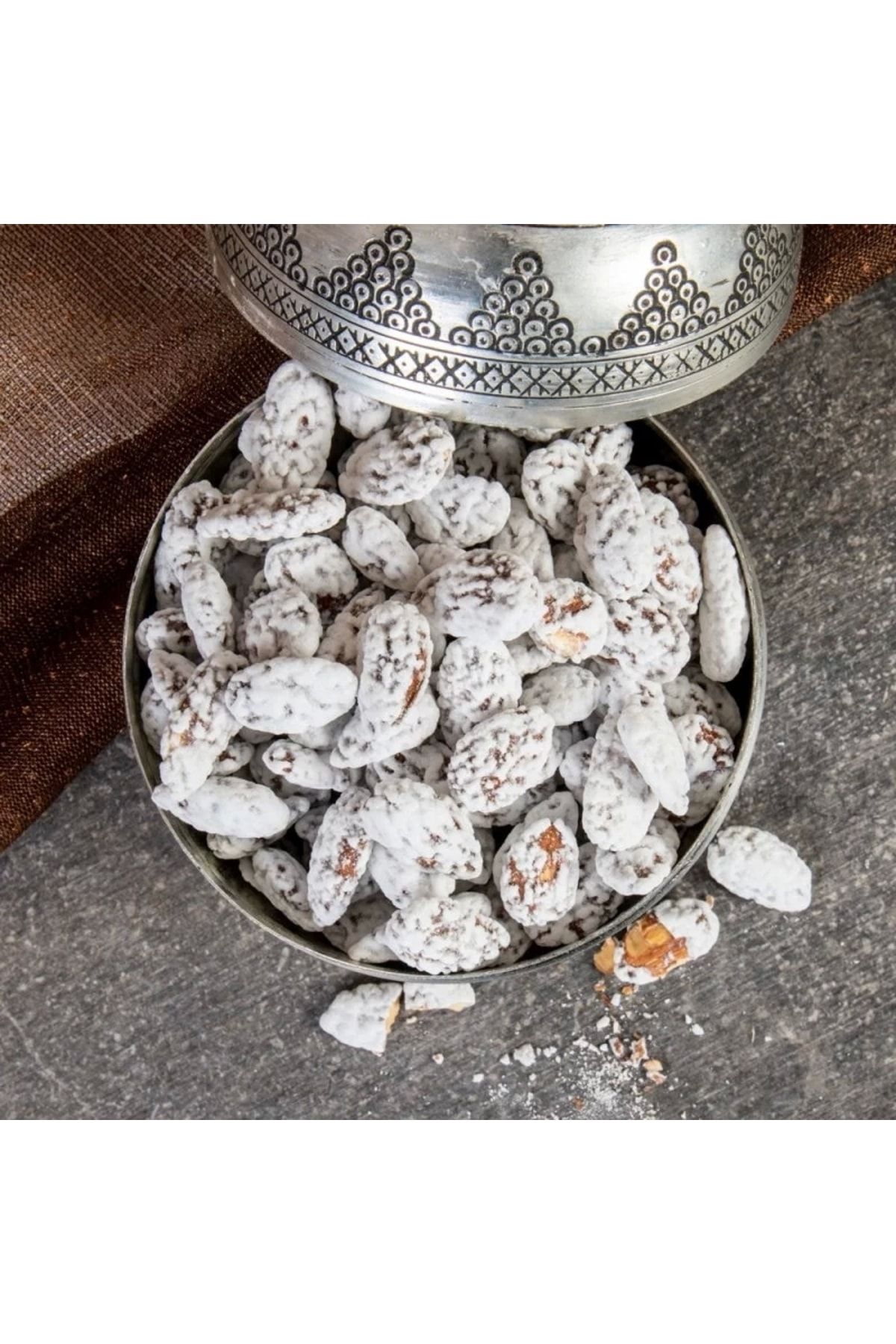 KAVLAK KURUYEMİŞ Mardin Usulü Tırtırlı Hayalet Badem Şekeri 250 gr