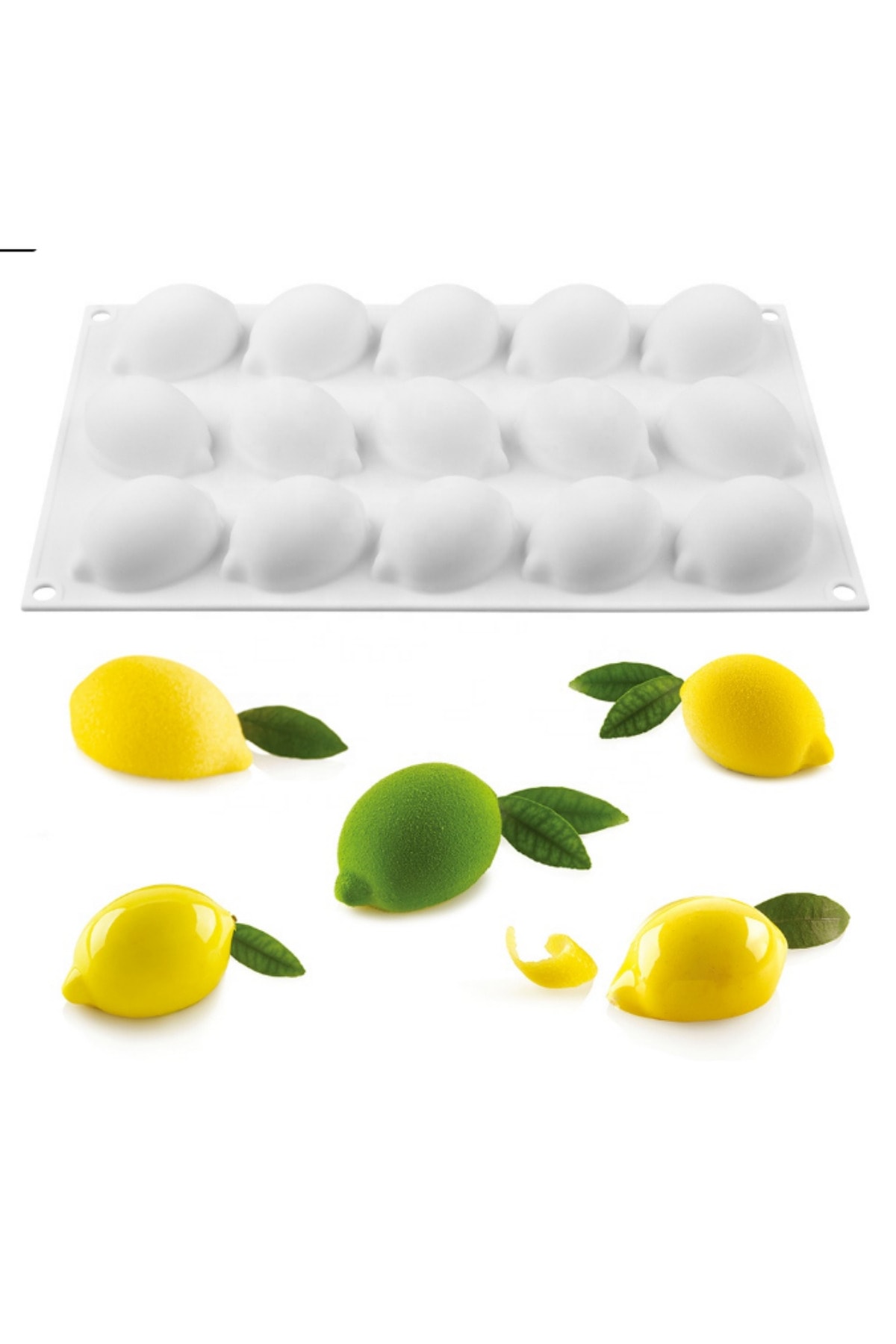 PASTRY PLANET Profesyonel Limon Silikon Pasta Kek Kalıbı