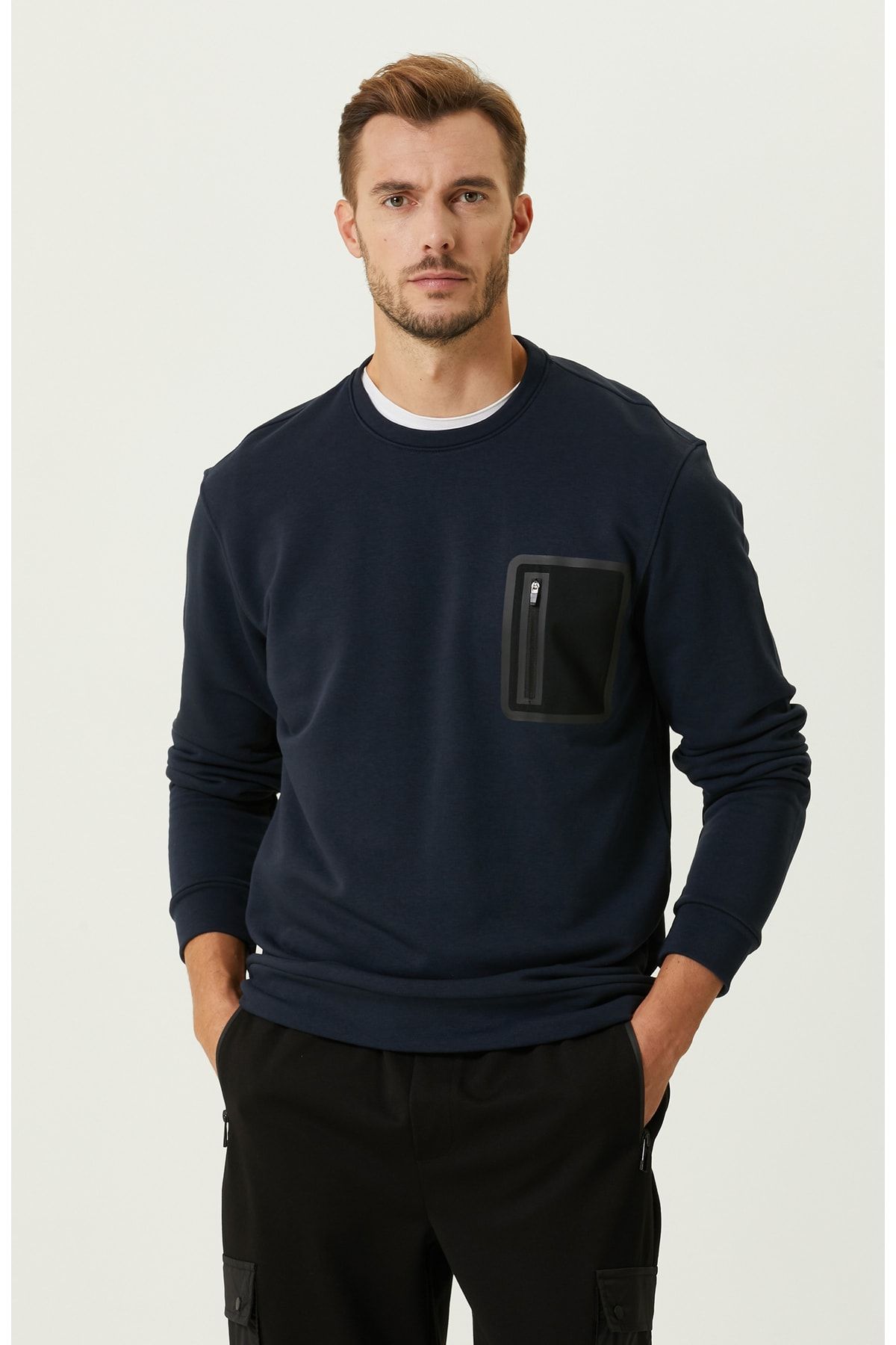 Network Lacivert Sweatshirt
