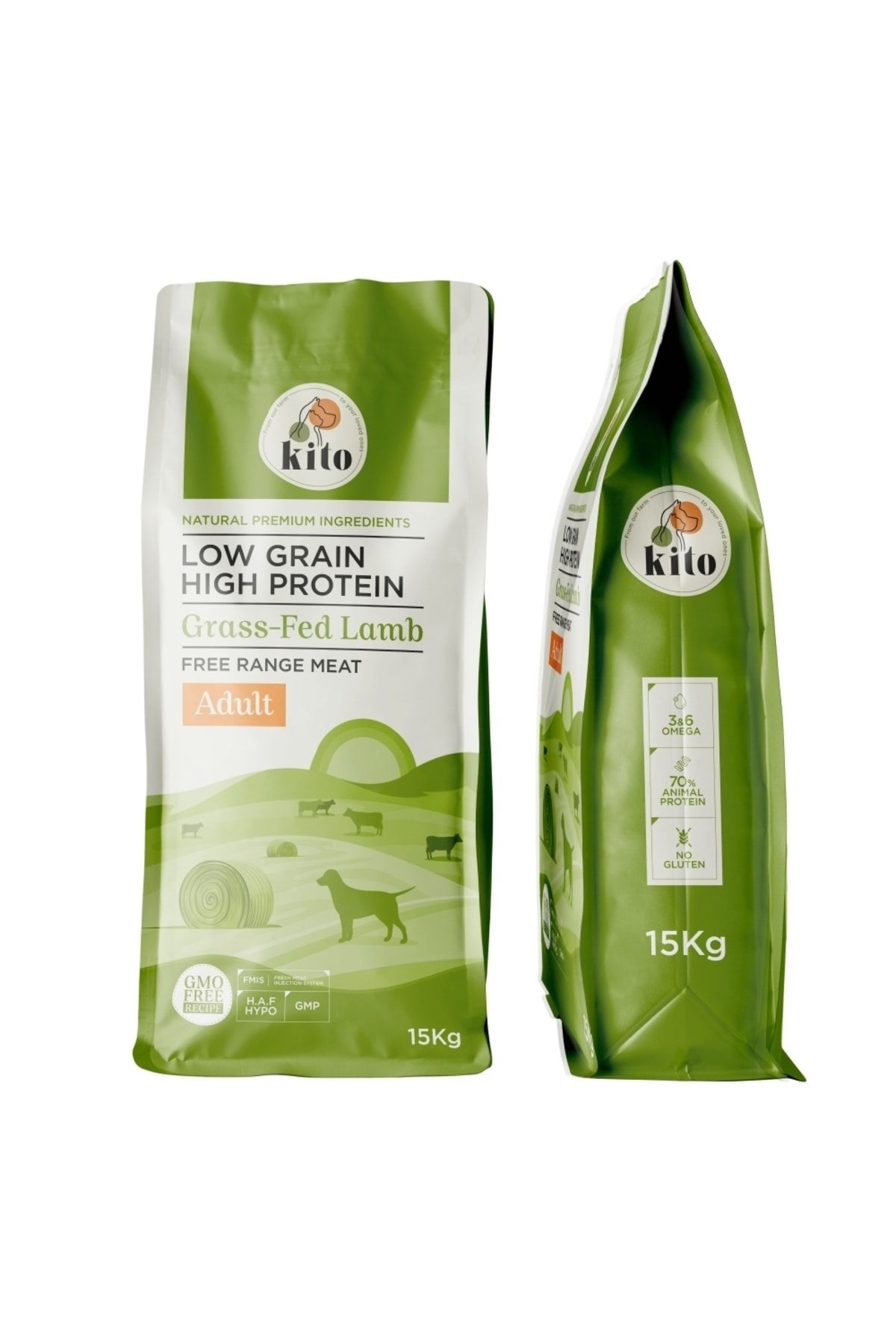 kito Doğal Besi Kuzu Etli Yetişkin Köpek Maması 15 Kg