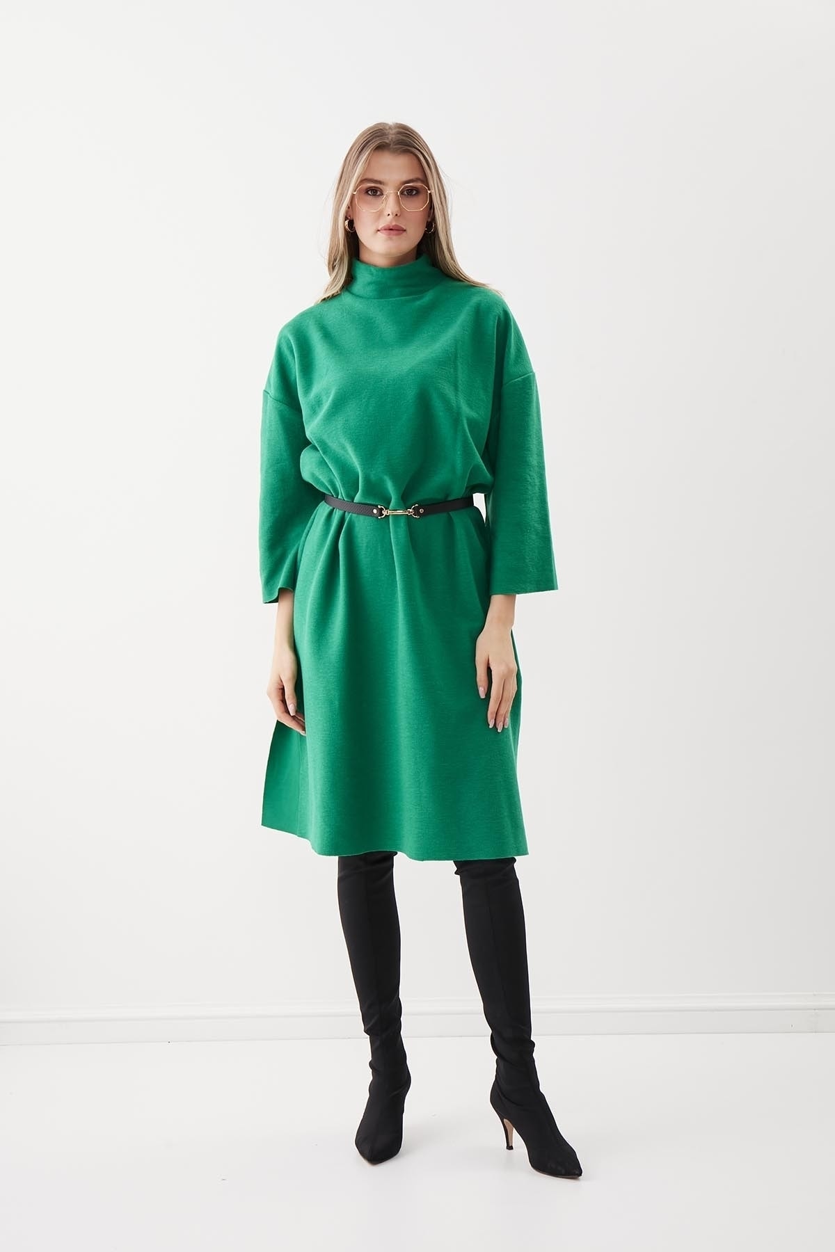 Vitrin Kleid Grün Strickkleid Fast ausverkauft UN7753