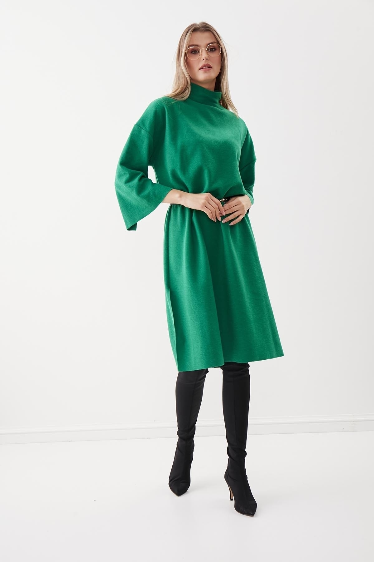 Vitrin Kleid Grün Strickkleid Fast ausverkauft UN7753