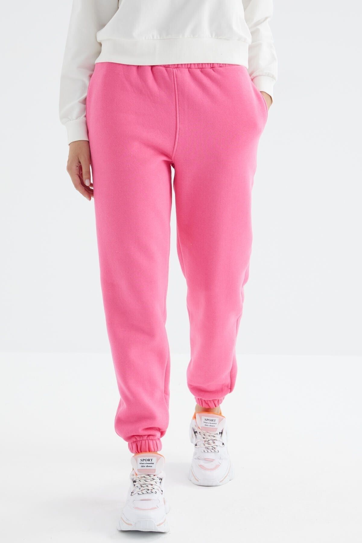 Ladies pink jogging bottoms sale