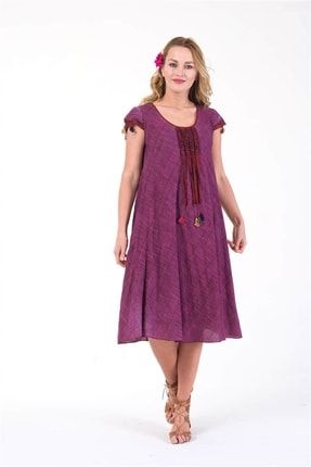 Kadın Yazlık Otantik Pamuklu Elbise - Esra Kandemir 4508