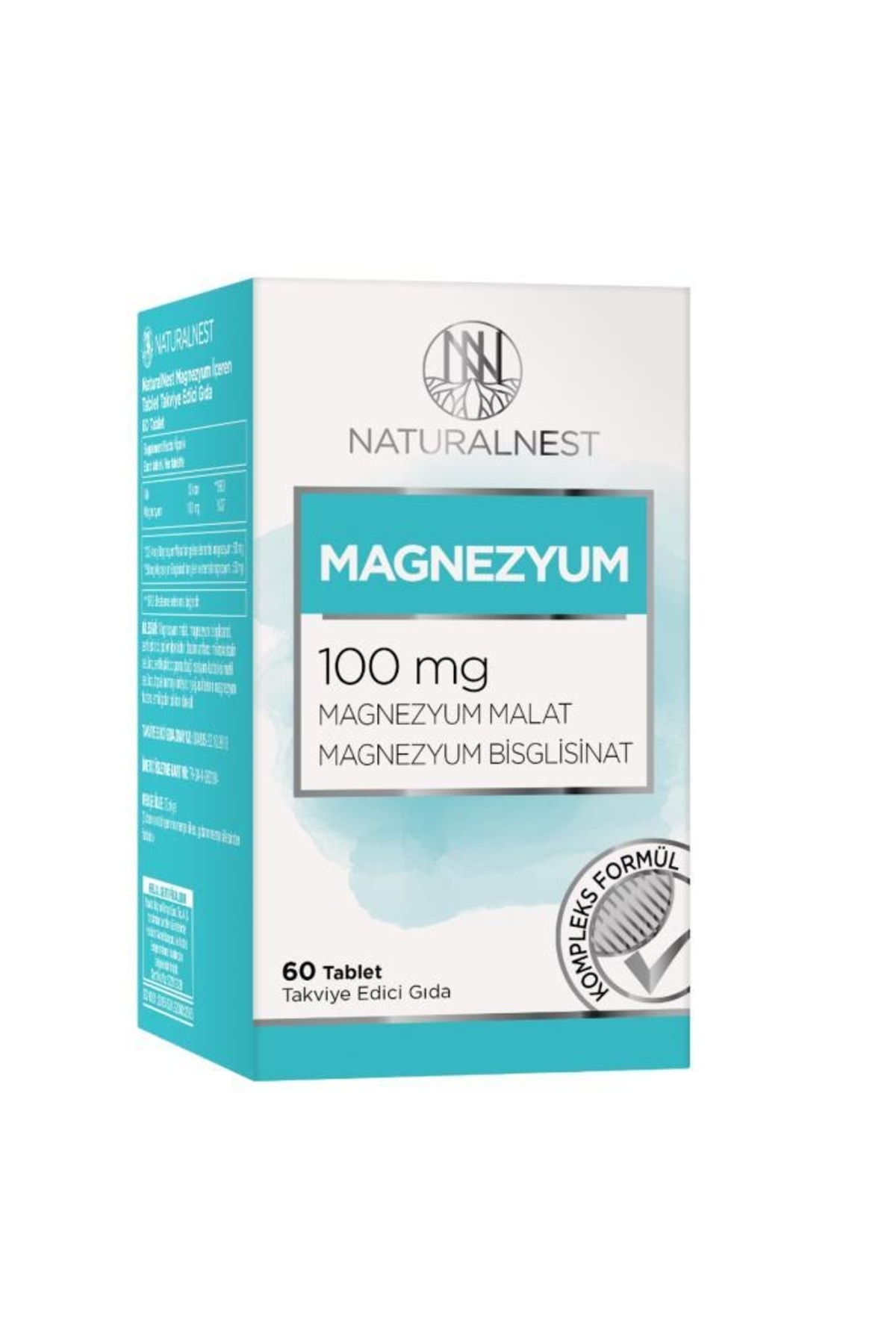 Naturalnest Naturelnest Magnezyum 100 Mg 60 Tablet