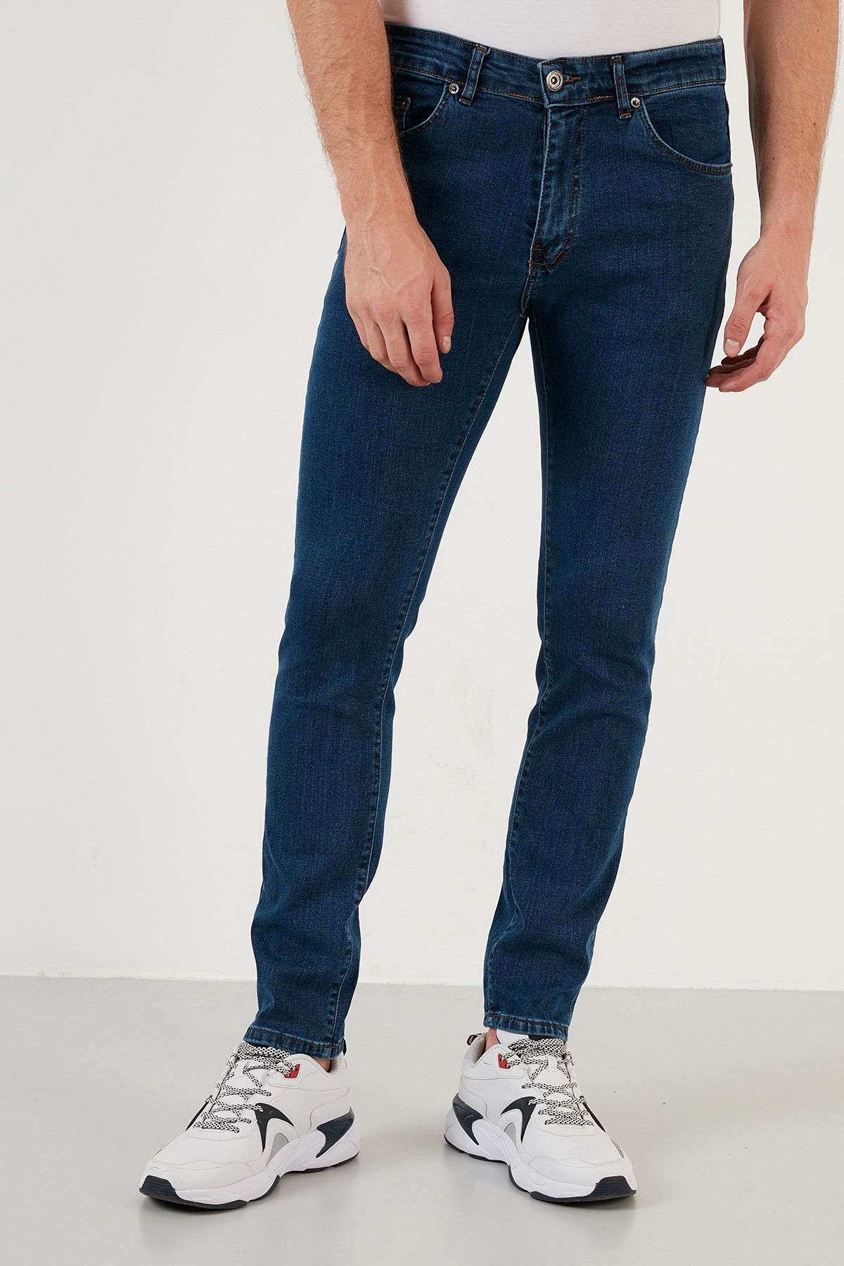 Pamuklu Normal Bel Slim Fit Dar Paça Pantolon Erkek Pantolon 5871717