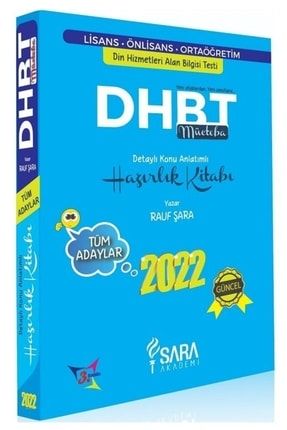 2022 Dhbt Mücteba Tüm Adaylar Konu Anlatımlı Hazırlık Kitabı - Rauf Şara 9786254009853