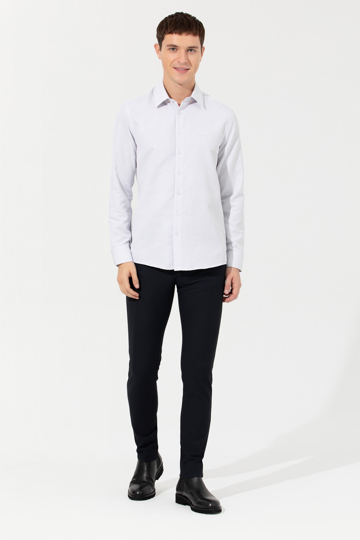 پیراهن مردانه راسته آستین بلند | پیر کاردین Pierre Cardin G021SZ004.000.1479231 - تصویر 3