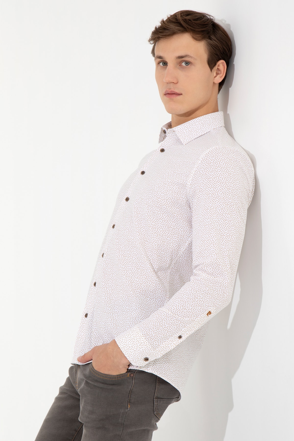 پیراهن مردانه اکرو پیرکاردین | G021GL004.000.1480851 اورجینال - تصویر 3