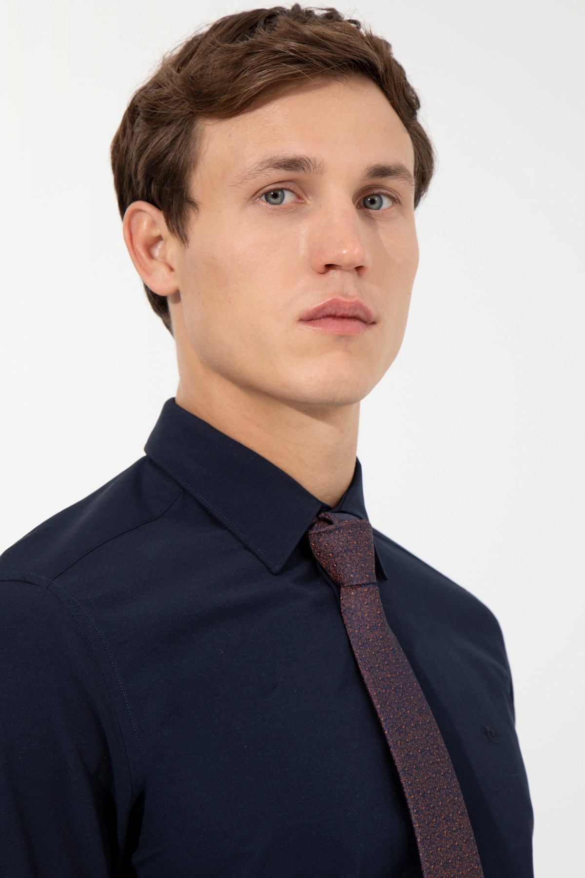 پیراهن مردانه آبی سرمه ای پیرکاردین | G021GL004.000.1514032 اورجینال - تصویر 2