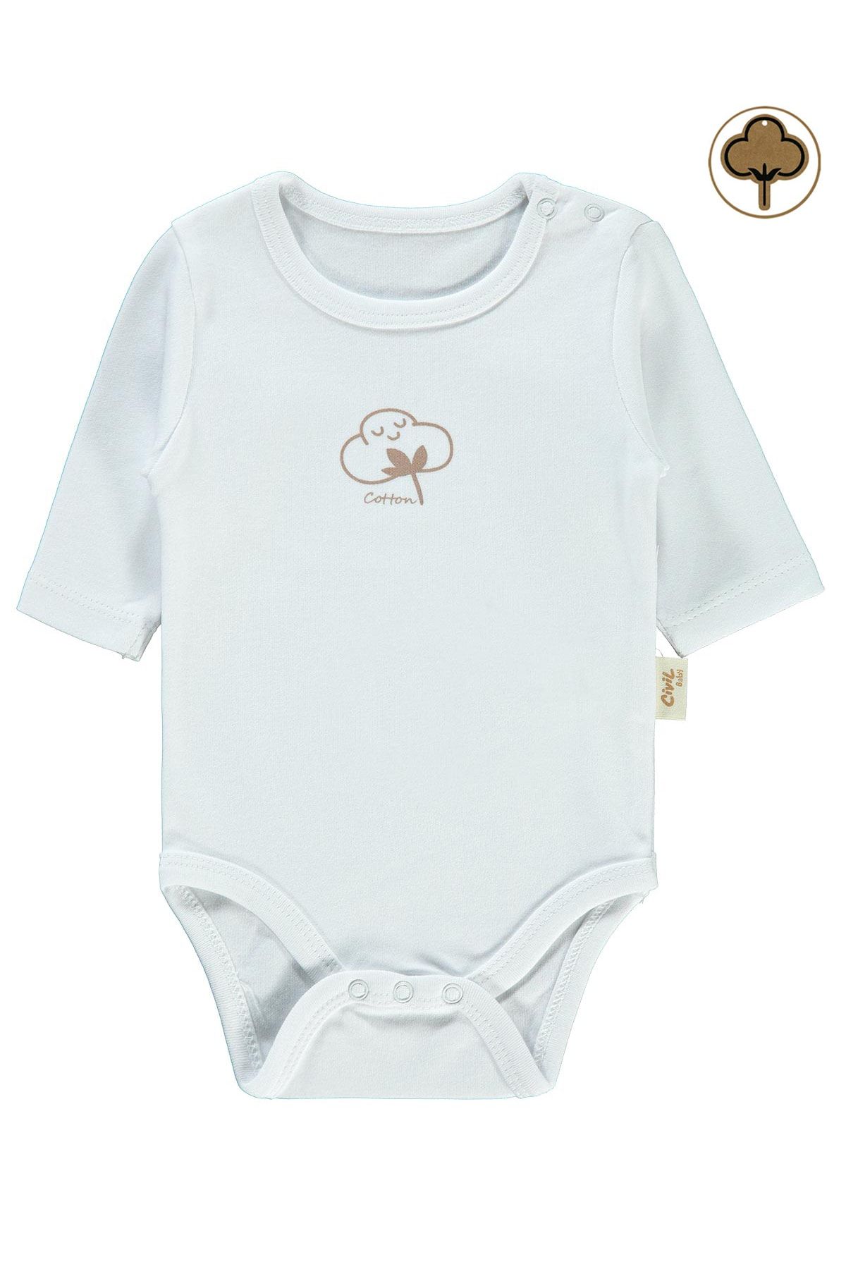 Civil Baby Baby Organic Snap Badi 0–18 месяцев, белый 14330R020SS1