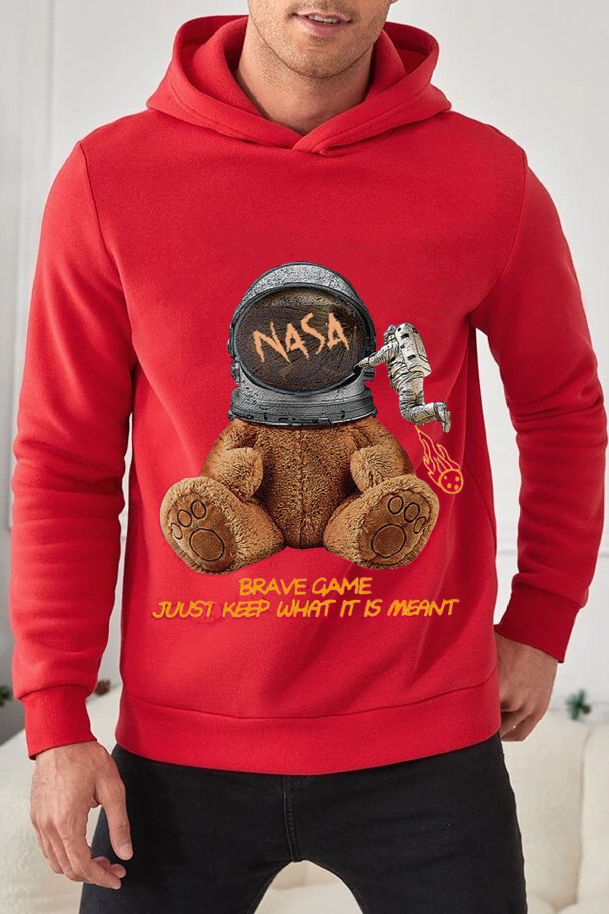 Nasa hot sale red sweatshirt