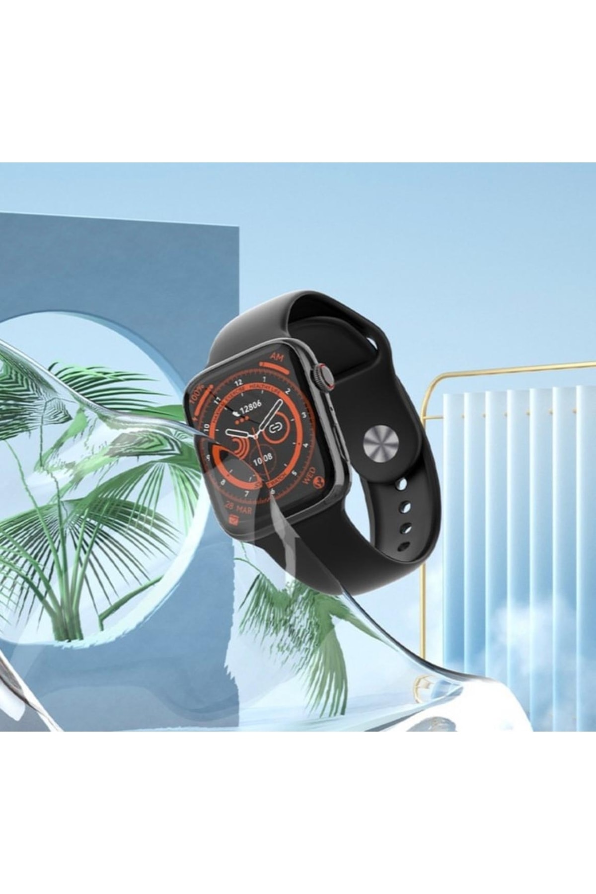 Smart Watch Uyumlu Dt8 Max 2 Inch Full Touch Bt Akıllı Saat Siyah