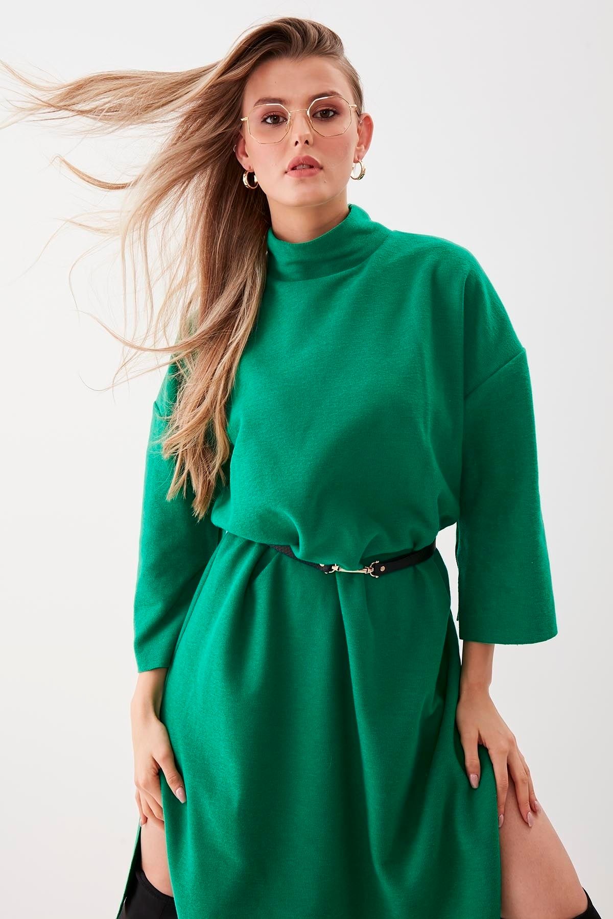 Vitrin Kleid Grün Strickkleid Fast ausverkauft UN7753