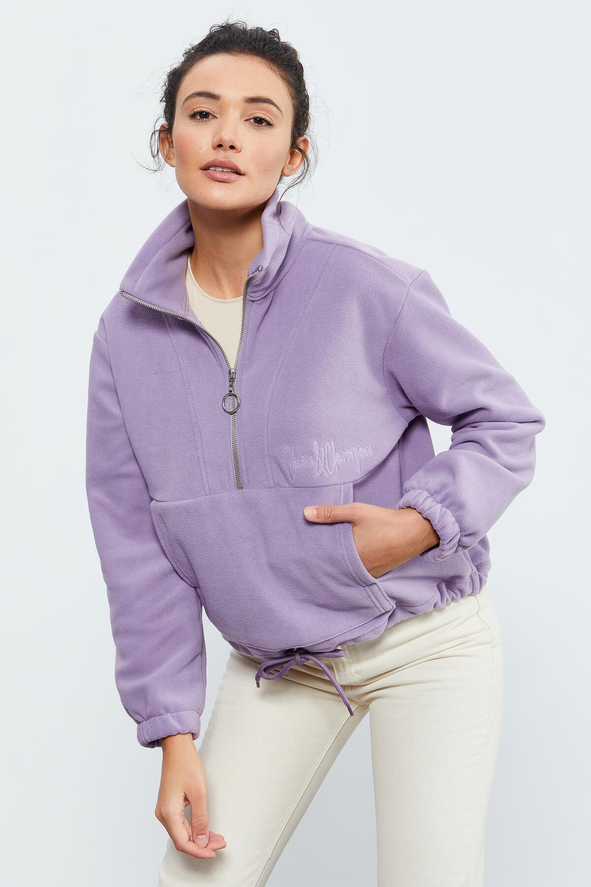 Angela fleece sales pullover top