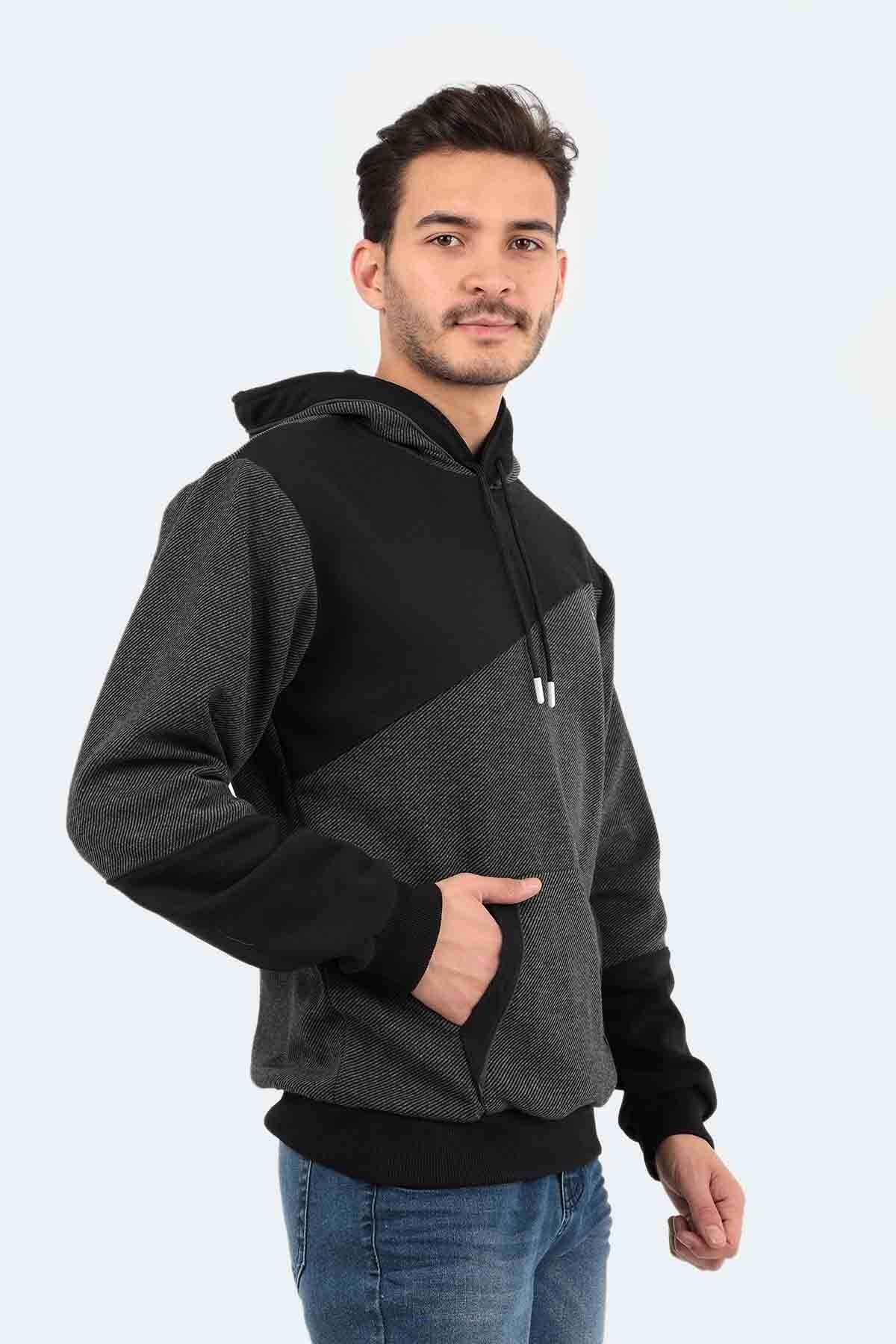 Slazenger Pajera I Erkek Sweatshirt Siyah BY7245