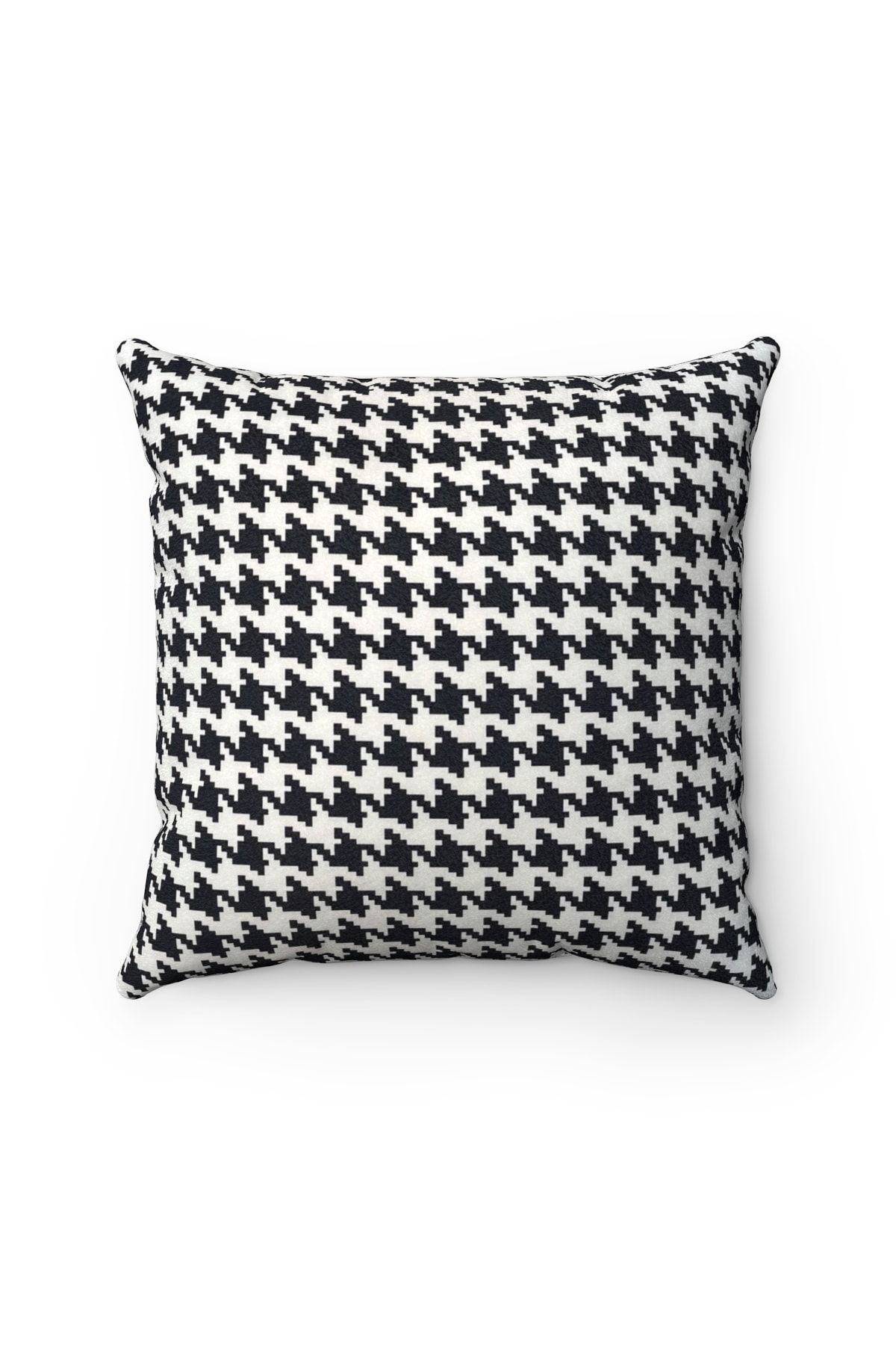 FUS BLUE-Houndstooth Patterned 4-Piece Throw Pillow Case 3
