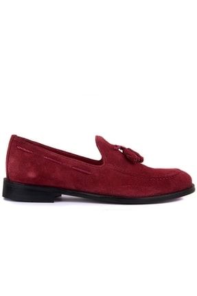 Erkek Kırmızı Hakiki Deri Ayakkabı 101-3486-1451-R5