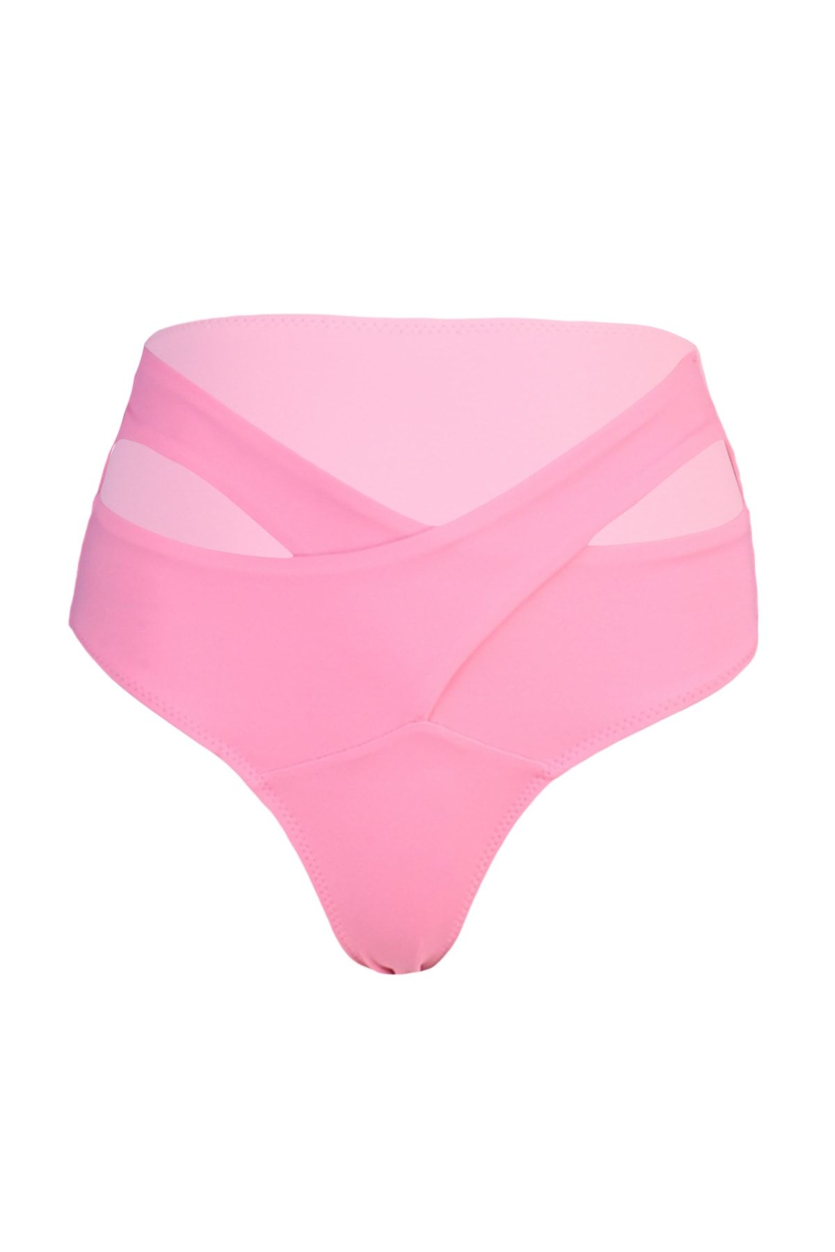 Trendyol Collection-Rosa Bikinihose mit Ausschnitten und hoher Taille – TBESS20BA0184 6